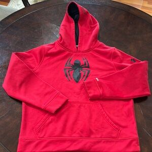 SPIDERMAN UNDER ARMOUR Youth Boys LARGE Hoodie